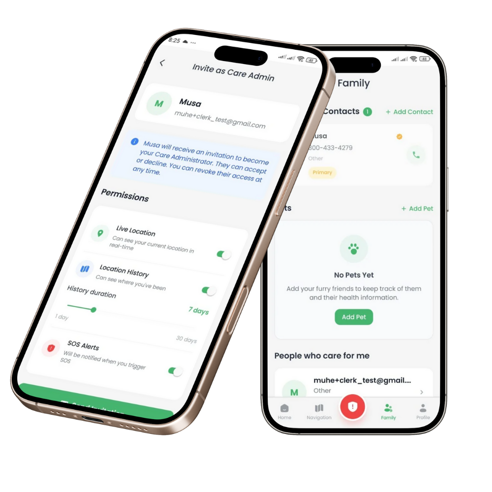 Family & Care Admins Feature